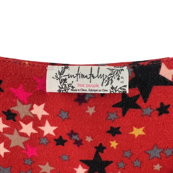 Free People Intimately Girls Like‎ Us Long Sleeve Bodysuit Star Print - Picture 5 of 7